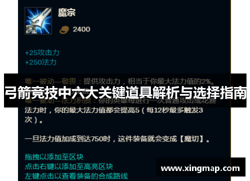 弓箭竞技中六大关键道具解析与选择指南